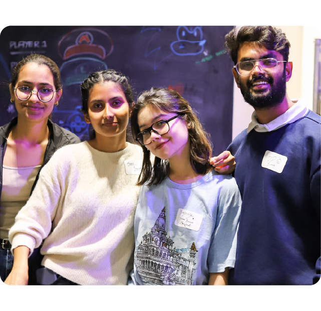 Group of friends at an event.