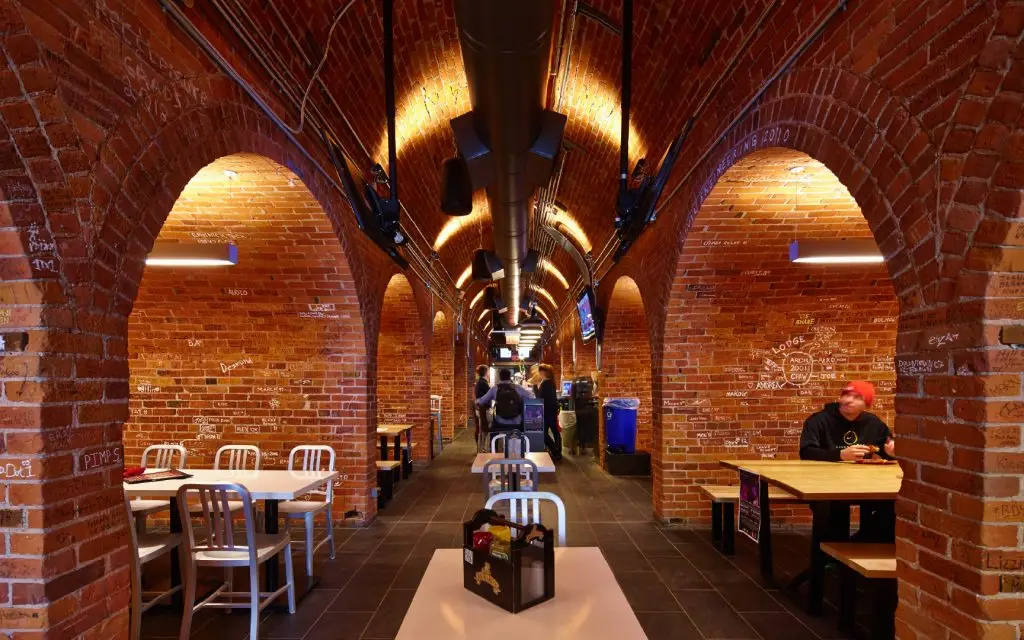 Brick coves in The Cellar